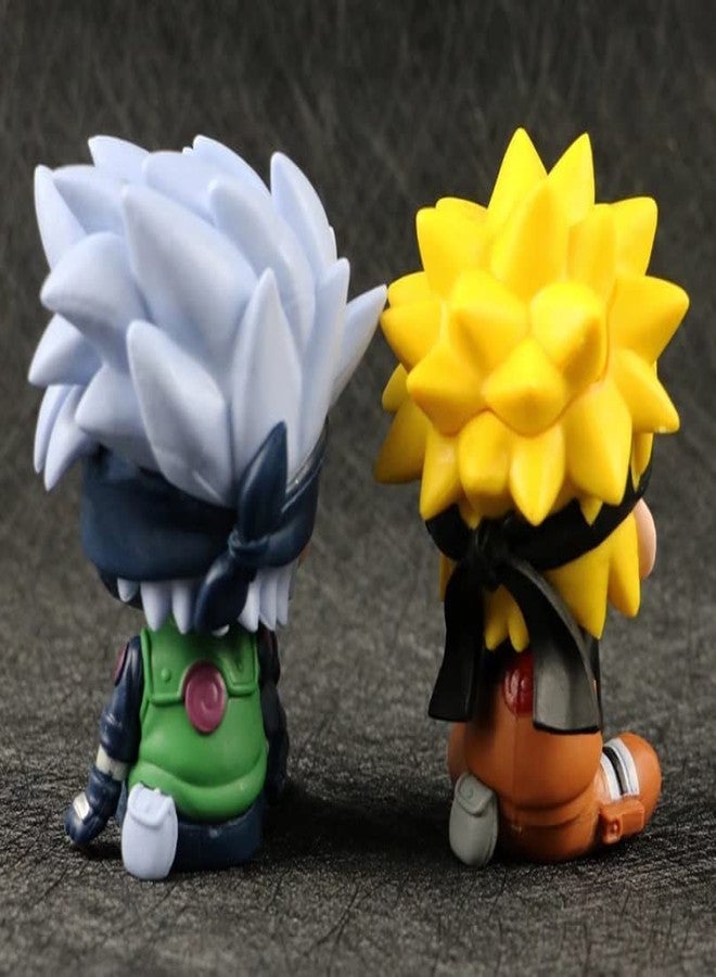 FUNFOB Anime Action Figures Set of 2 Toys Height-6.5cm Collectible for Anime Fans | Na-ruu Orange Eye 6.5 - Image 2
